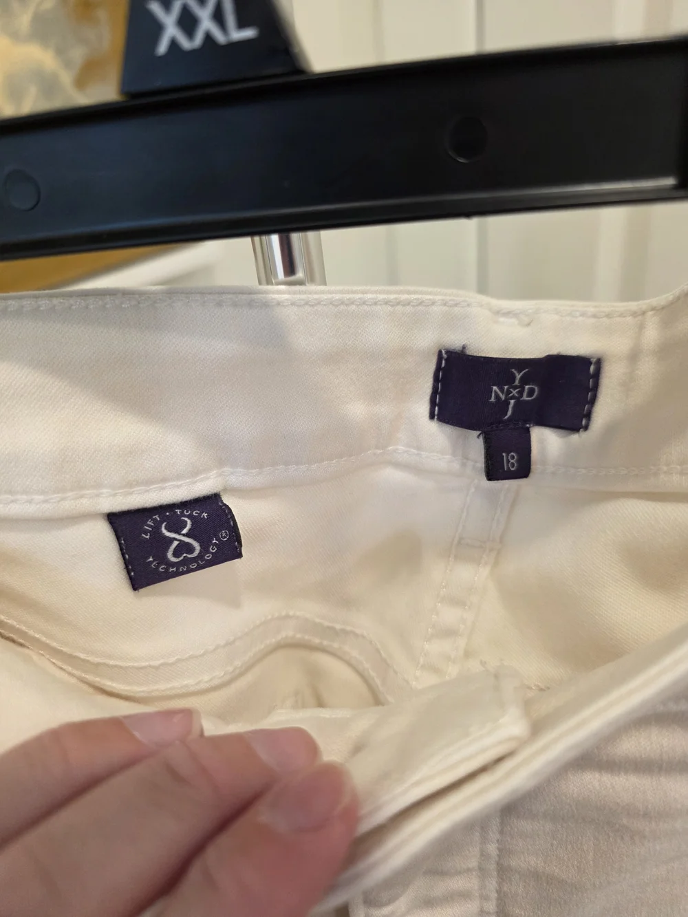 NYDJ White Skinny High-Rise Jeans Size 18